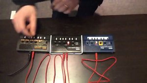 Quick Session with 3 Korg Monotron (Delay + Duo + Synth)