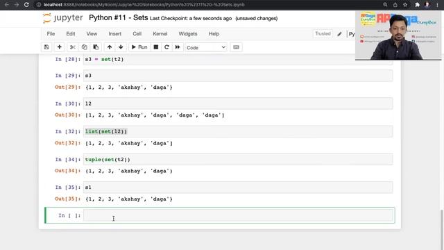 Python #11: SET | Tutorial by APDaga