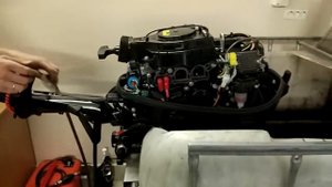 Первый запуск лодочного мотора Mercury 15 efi