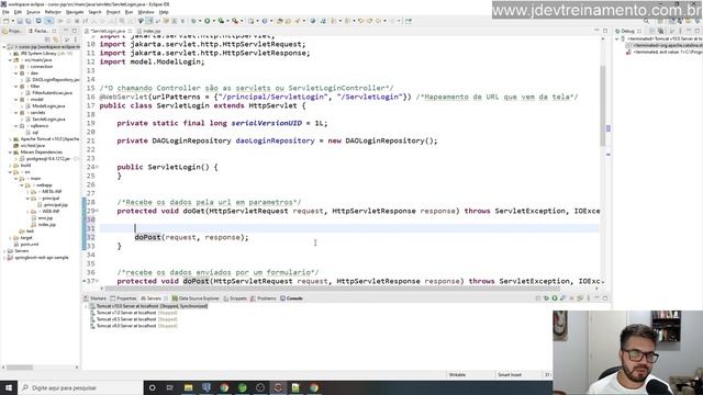 ? Tela branca e os metodos doPost e doGet - Formação Java Web Full-Stack смотреть онлайн