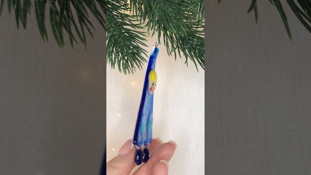 Арт. Е14  Новогодняя игрушка из фьюзинга «Снегурочка»