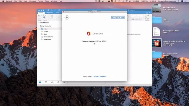 How to SIGN Into Your Microsoft Outlook Account on a Mac Using the Desktop Application - Tutorial смотреть онлайн