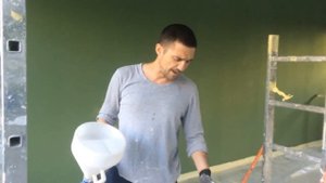 Байрамикс или мозаичная штукатурка с помощью пульверизатора! Мастер-класс от Реброва.