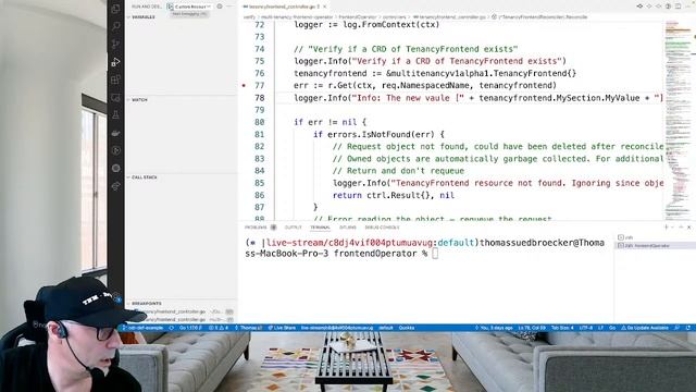 GO Operator SDK: Debugging a GO Operator and extend spec section of a custom resource definition смотреть онлайн