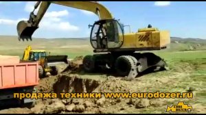 колесник за 1,2 млн работает не хуже свежего за 6-8 млн / колесный экскаватор ЕК 18