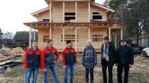 Дом из бруса построенный в декабре 2015