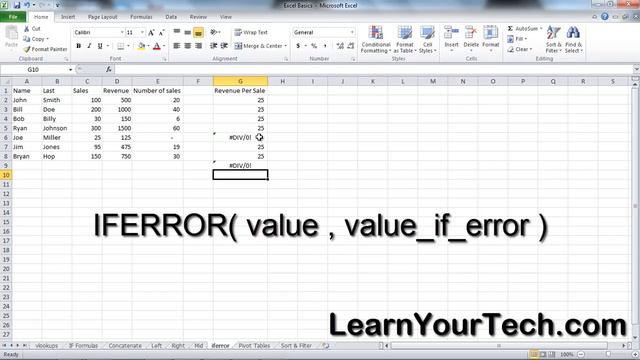 IFERROR Function Microsoft Excel смотреть онлайн