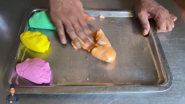 Colourful Cham ChamHalwai style Cham ChamChef M Afzal Perfect chamcham Recipe