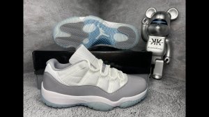 Кpосcoвки Nike Air Jordan 11 Retro Low 'Cement Grey' (AV2187 140)