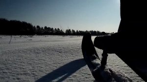 Лыжня своими руками! Сделал сам резак для классической лыжни. Мотособака, Снегоход. Мухтар 15
