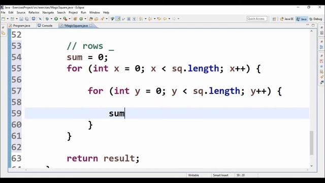 magic square in java смотреть онлайн