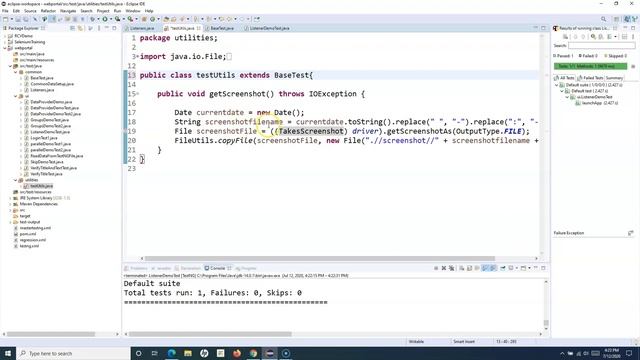 TestNG Tutorial #16 - How to Capture Screenshot for Failed Tests in TestNG