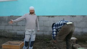 Отмостка эконом вариант - 3. Завершение. Подготовка и заливка бетоном второй части отмостки.