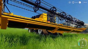 Комбайн New Holland тонет в озере! Игра симулятор сельское хозяйство. На комбайне заехали в озеро.