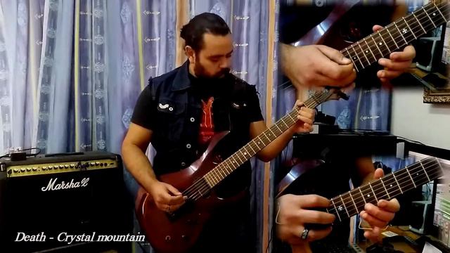 Death - Crystal Mountain (Guitar cover + Solo) | Metal Shinobi смотреть онлайн
