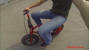 самодельный МОПЕД минибайк на скутерных колесах 10