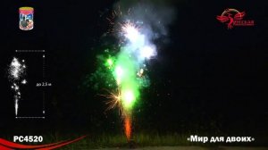 Фонтан пиротехнический РС4520 Мир для двоих