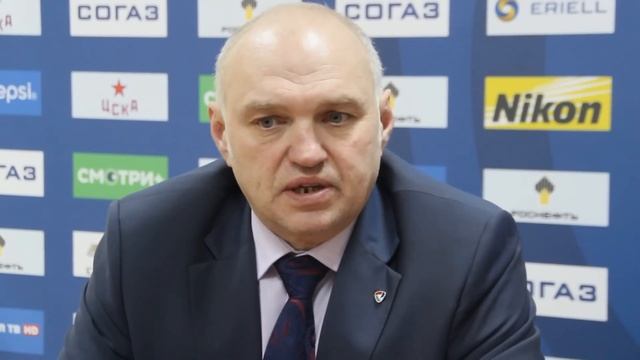 ЦСКА - Северсталь. Послематчевая пресс-конференция смотреть онлайн