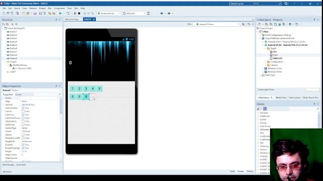 Создание калькулятора под android на Delphi Урок 1 смотреть онлайн