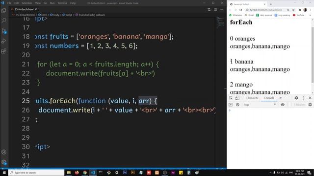 JavaScript forEach Method