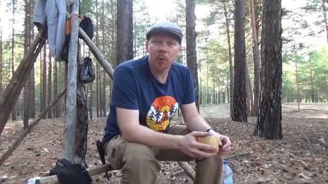 Поход ОДИНОЧНЫЙ. НОЧЬ в лесу. смотреть онлайн