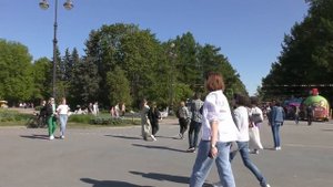 Парк на Крестовском острове в Санкт-Петербурге.