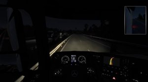 Mercedes-Benz New Actros - night Drive - trailer Transport | Euro Truck Simulator 2 | #2