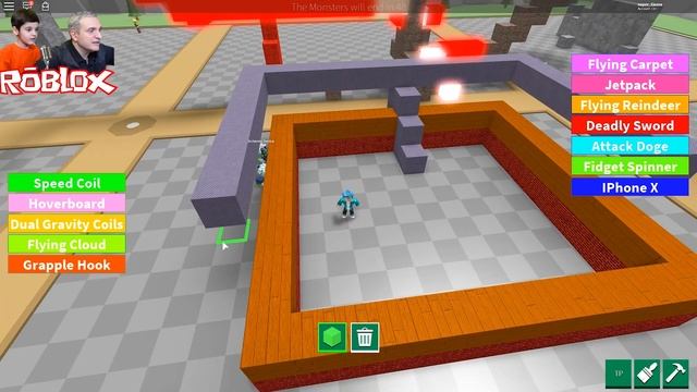 Роблокс ПОСТРОЙ ЧТОБЫ ВЫЖИТЬ. Опять зомби | ROBLOX по русски. Build To Survive. смотреть онлайн