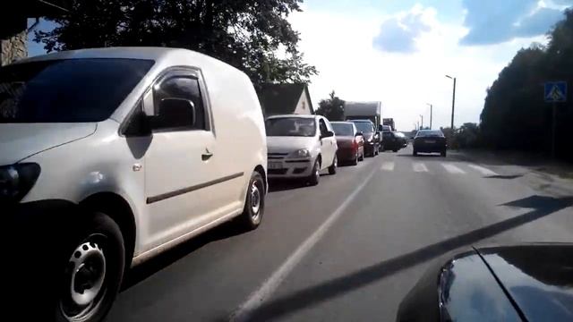 Затор от ЖД переезда в Колодищах смотреть онлайн