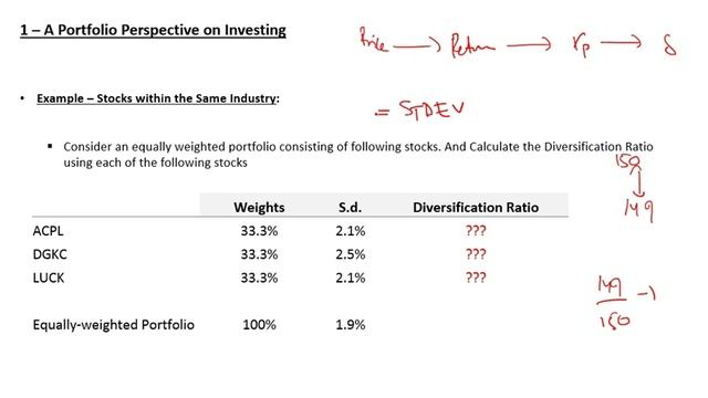 Portfolio (Part 03) - Diversification Ratio Calculation смотреть онлайн