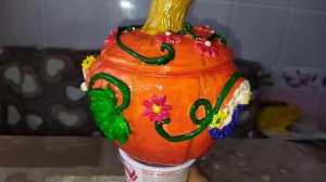 ТЫКВА-ДОМИК поделка