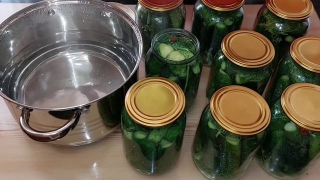 Консервация огурцов на зиму без стерилизации! Хрустящие, кисло-сладкие! Каждый год так закрываю! смотреть онлайн