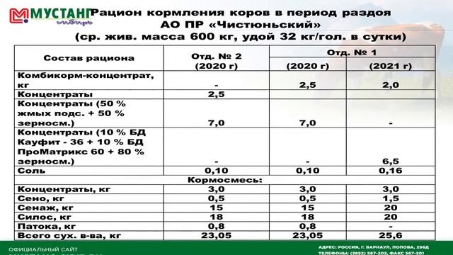 Рецепт для снижения себестоимости молока на примере Племрепродуктора Чистюньский смотреть онлайн