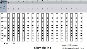 Basic finger chart C D E F G key dizi flute 中国竹笛基础指法表CDEFG调 @Dan Tang