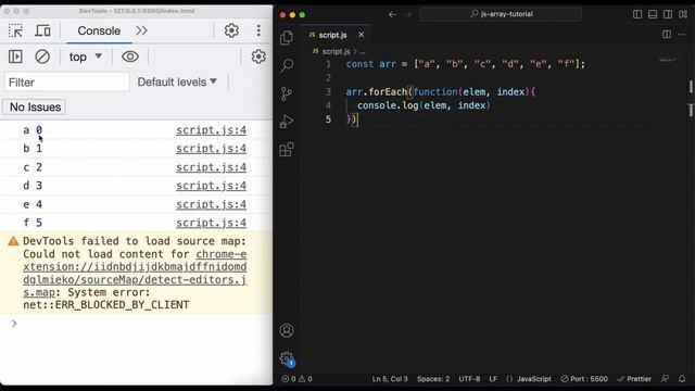 forEach Array Method | Chap - 23 | Array Methods and Properties | Javascript Tutorial In Hindi