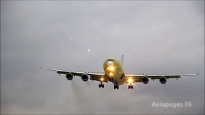 Ил 96 400Т б н 96104 посадка на аэродром ВАСО Воронеж