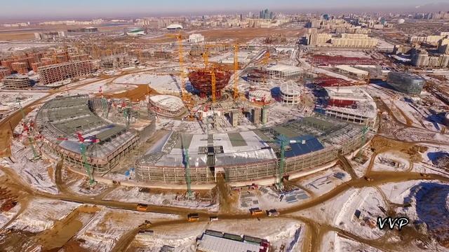 EXPO 2017 ход строительства (2015 Астана Казахстан Astana Kazakhstan)