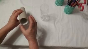 К дню влюблённых!!! Мини ваза из гипса. Декупаж салфетками