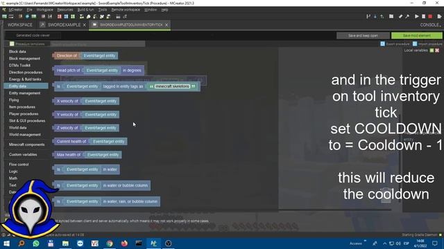How to make a sword that fires proyectiles in - mcreator 2021.3 смотреть онлайн