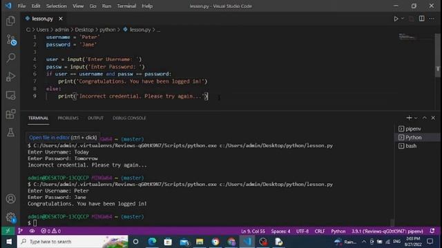 Python For Beginners   (If Else Statement)