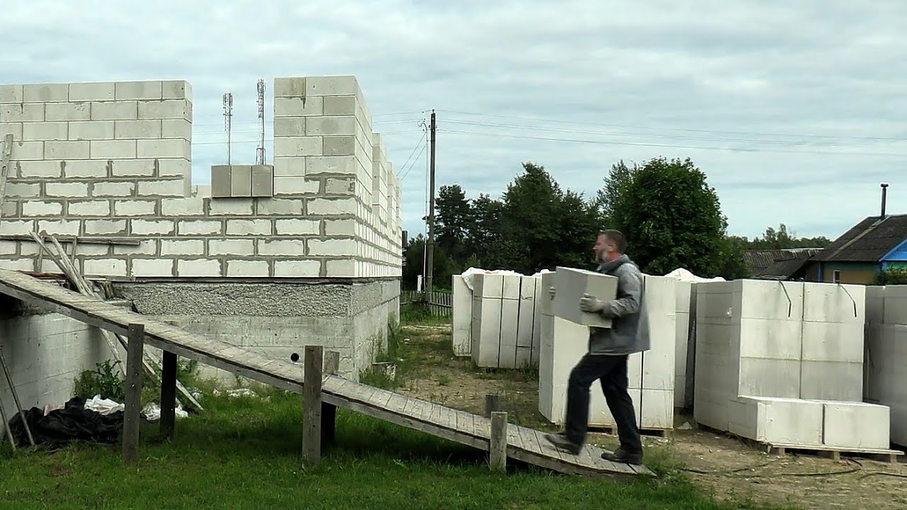 Дом из газоблока. Рабочие советы по экономии средств. Советы по строительству. Жизнь самостройщика. смотреть онлайн