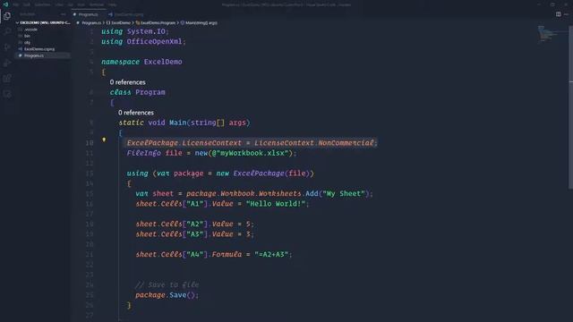 Quick Excel Demo in C# with EPPlus смотреть онлайн