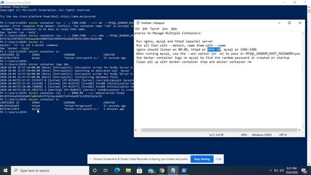 Docker Beginner Tutorial 4 - How to Manage Multiple Docker Containers(2020 Update) | DevOps Tutoria