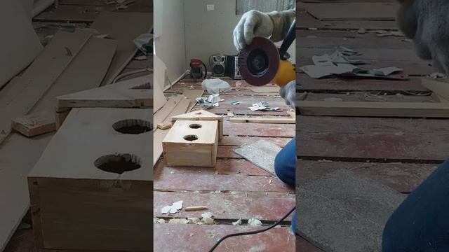 Шлифовка дерева насодкой УШМ
