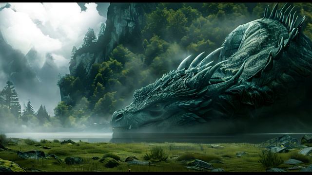 Sleeping Dragon - Deep in Mountains | FANTASY AMBIENCE | STUDY | SLEEP |
