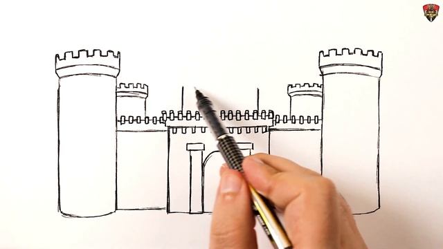 How to draw a Castle easy смотреть онлайн
