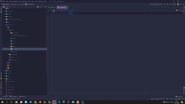 How to create a clean VueJs SPA structure in Laravel project