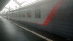Отправление фирменного поезда 059Г "Волга" СПБ - Нижний Новгород с Московского вокзала.