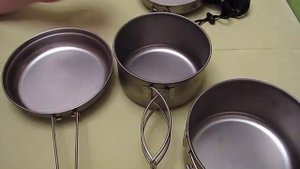 Титановая посуда Snow peak Multi Compact Cook set SCS-020T. Обзор. Мнение.