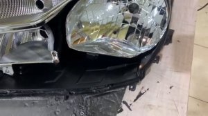 Установка линз Aozoom A 3 Max на Toyota vitz 3 поколение 2017 г.
